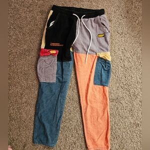 Colorblock Patchwork Streetwear Joggers